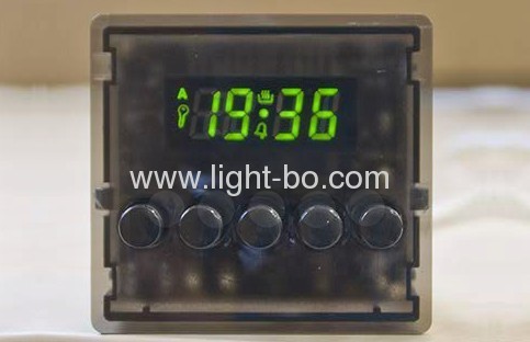 Four-digit 0.38common cathode super bright amber digital oven timer displays