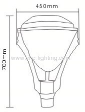 UL approved 23W,40W Induction Garden Light