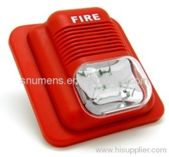 Fire alarm sounder and light