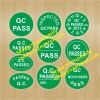 Custom qc pass quality control sticker,stickly round & oval qc labels,qc pass sticker