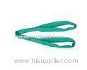 Green Lightweight Safety Polyester Round Sling , Single Ply