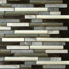 Manufacturer price glass stone strip mosaic