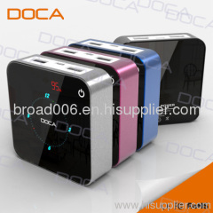 Dual USB output external battery power bank for mobile phones