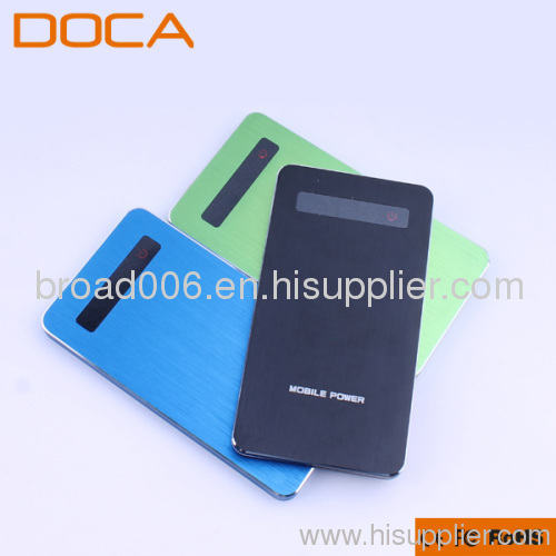 Unique design touch screen external power bank 3000-5000mAh for smart phone