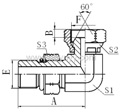 90° ELBOW HYDRAULIC HARDWARE ADAPTERS FITTINFS