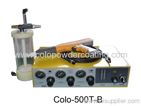 electrostatic powder hopper gun unit