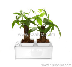 Hot selling flowerpot 2012 grow light hydroponic wholesale mini smart garden