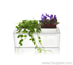 Hot selling flowerpot 2012 grow light hydroponic wholesale mini smart garden