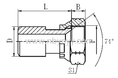 2WJ BUTT-WELD TUBE / JIC FEMALE 74° SEAT HYDRAULEC ADAPTERS PIPE FITTINGS COUPLING CONNECTER