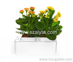 Hot selling flowerpot 2012 grow light hydroponic wholesale mini smart garden