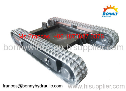 Rubber track undercarriage assembly