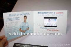 3.5 inch Video greeting card,video greeting brochure,video greeting booklet