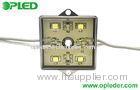 12 Volt led module waterproof Green , 4 chips 3528 smd for signage