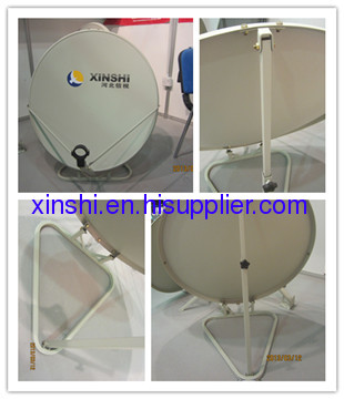 Ku75x83cm triangular base dish antenna satellite 