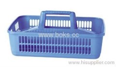 2013 blue plastic bath basket with handle