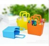 plastic hanle baskets plastic shower caddy