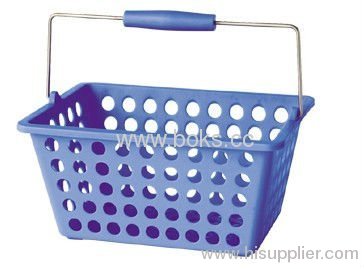 2013 plastic shopping basket with handle