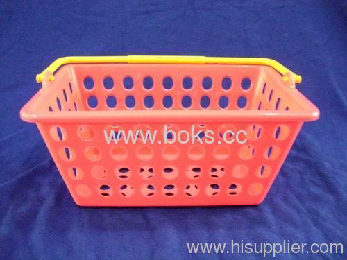 2013 colorful custom plastic handle baskets