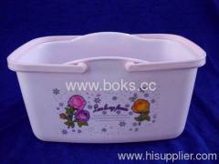 2013 white plastic handle baskets