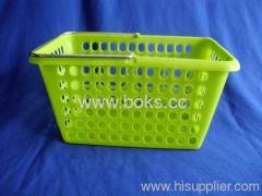 square plastic shower caddy with handle