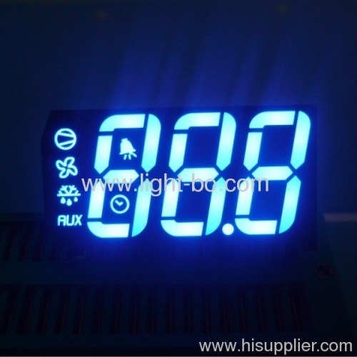 ODM Ultra blue 3 digit 7 segment led display for refrigeration control