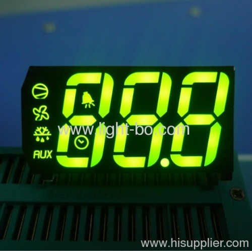 Personalizado de três dígitos Super Green 7 Segment Display LED para controle de arrefecimento