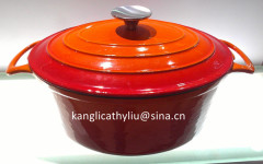 cast iron enamel cookware casserole