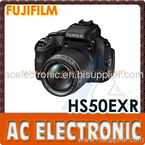 Fuji-HS50EXR- Black digital camera