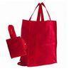 Water Resistent Red Non Woven Shopping Bag For Promotional