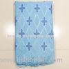 Blue Embroidery African Net Lace Fabrics With Sequins