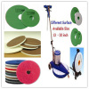 Floor pad melamine foam with scouring pad