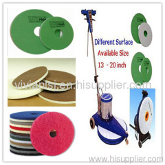 Floor pad melamine foam with scouring pad