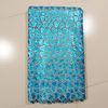 Blue Double Net Lace Fabric For Wedding Dress , 4 - 5 Kgs