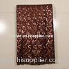 Coffee Double Net Bridal Lace Fabrics For Wedding Dresses