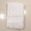 White Garment Sequined Lace Fabric , Double Tunji