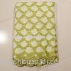Fashion Sequined Lace Fabric For Evening Dresses , Yellow Blue