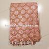 Peach Sequin Lace Fabric For Wedding Dress