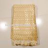 Beige Double Net Hand Cut Lace , Tops And Dresses