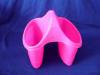 pink plastic mini bath baskets