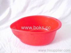 red plastic vegetable baskets