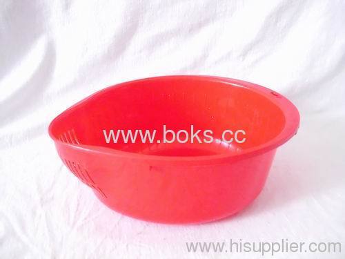 red plastic vegetable baskets