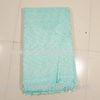 Aqua Embroidered Organza Lace Fabric , Ladies Clothing