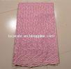 Pink Organza Lace Fabric , 130 - 135cm Width