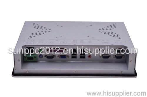 IP65 15 Inch Dual-core Industrial Panel PC 4*COM , 1*LPT,4*USB, 2*Glan,