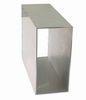 Mill Finished Rectangular Aluminium Tube For Furniture , Ladder