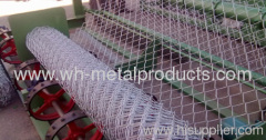 Plastic coated woven diamond mesh