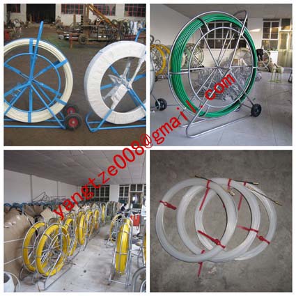 Fiberglass duct rodder,Duct rodder,low price HPDE reel rodder