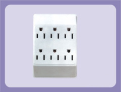 ul approved 6 outlet wall current tap for usa standard