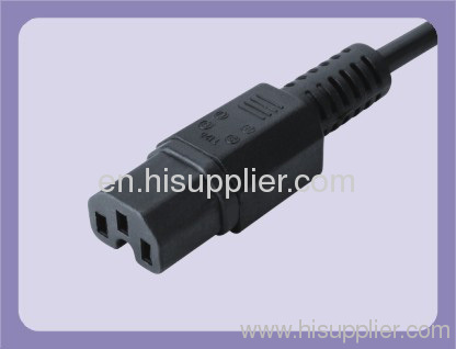 European VDE iec 60320 C-15 female connector