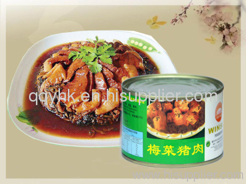 Pork with preserved vegetable(canned food)